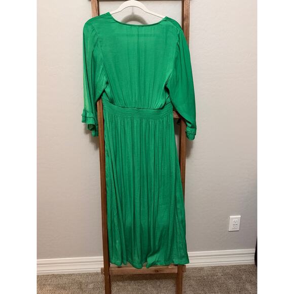 SCOTCH & SODA - V-neck A-line Dress with Ruffle-size large - Picture 5 of 7